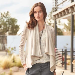 Tan Faux Leather Jacket